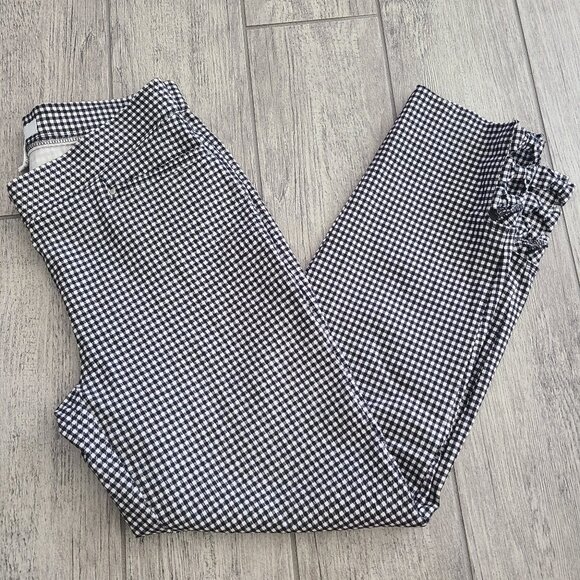 89th + Madison women's black and white checkered pants size small - Picture 1 of 12